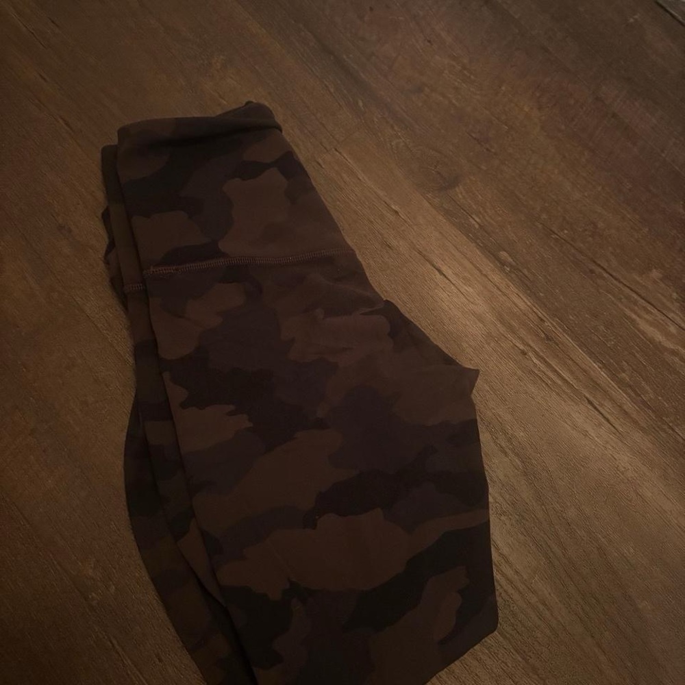Kids Camo Leggings - Brown/Black